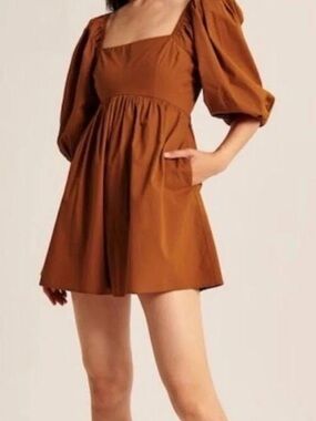 Abercrombie & Fitch Puff Sleeve Romper BNWT